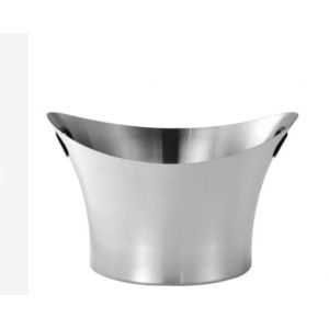 Quality ODM Stainless Steel Champagne Bucket Single Layer Wine Ice Bucket for sale