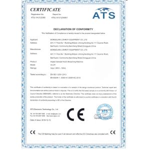 DONGGUAN LONROY EQUIPMENT CO LTD Certifications