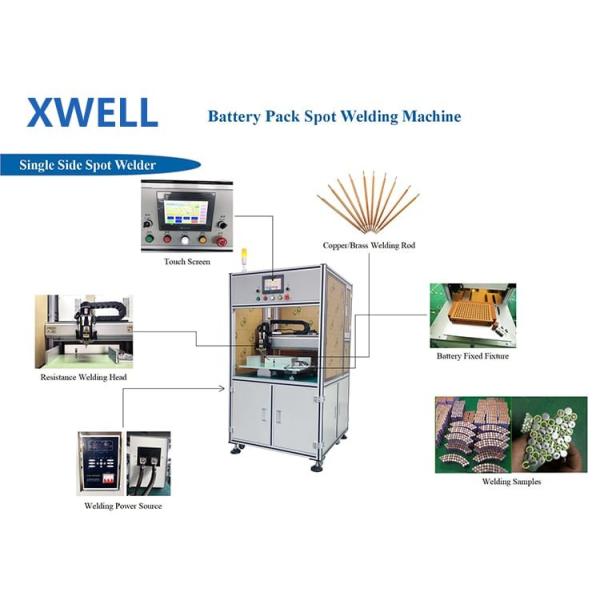 4kW Lithium Battery Spot Welding Machine , Single Sided 18650 Spot Welder