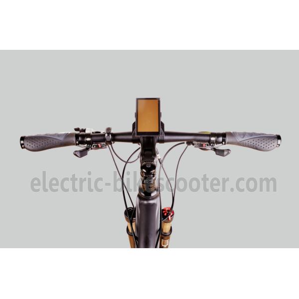 Matt Black Battery Powered Mountain Bike 500W 27 Speed Battery Inside 26.50Kgs Disc Brake