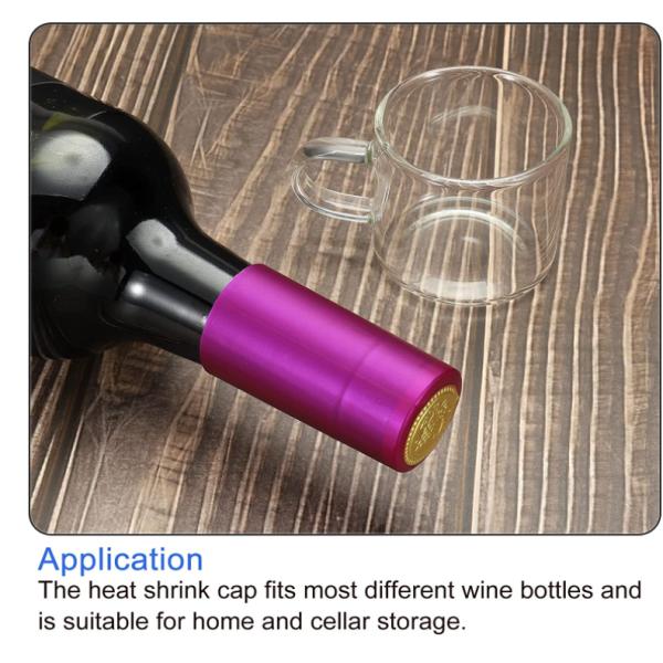 Glass Wine Bottle Set Top Cap Film Packaging Customized Bottle Color and Size Accepted