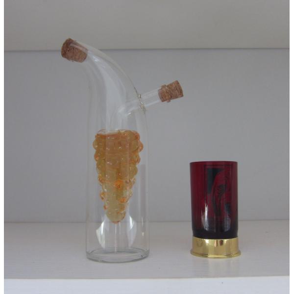 Double Layer Grape Shape Glass Canister With Lid For Oil