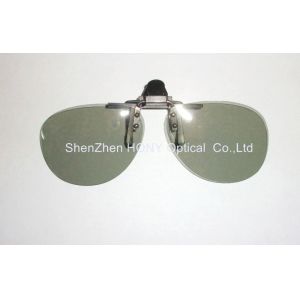 Quality Plastic Clip On Circular Polarized 3D Glasses With No Bubble Anti Scratch for sale