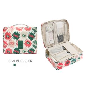 Multi Functional Travel Cosmetic Bags Waterproof Polyester With PU Coating