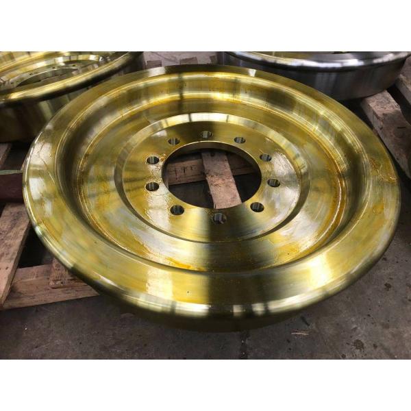 8" Light Duty Steel Rail Wheel Guide Rail Wheel Iron Railway Wheel Steel Forged Rail Wheels