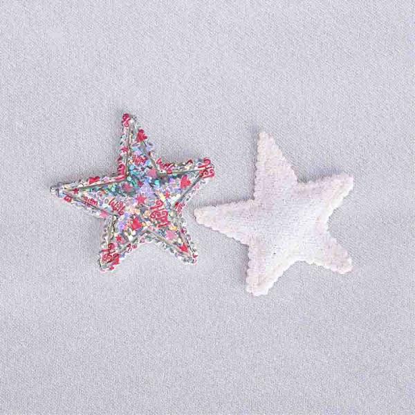 Hologram Shimmer Ultrasonic Embossing Flowers Crafts Shiny Customized Size
