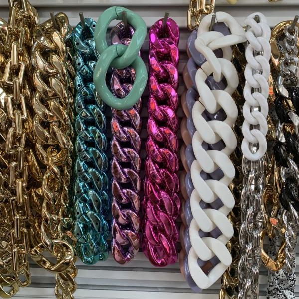 Peal Chain Tassel Fringe Spike Pendant Hangings Ornaments Decoration Resin Plastic Metal