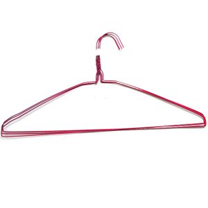 Quality Q195 20.5cm Dry Cleaning Powder Coated Wire Suit Hanger for sale