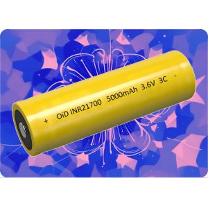 Quality 21700 5000mAh 15A Lithium Ion Battery with 800 Cycles for sale