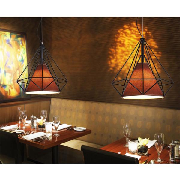 Industrial Style Vintage Pendant Lamps Metal Cage Ceiling Light For Home Decoration