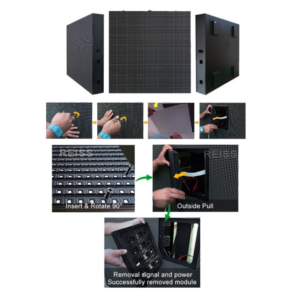 Front Maintain P10 Outdoor Full Color LED Display Good Weather Ability