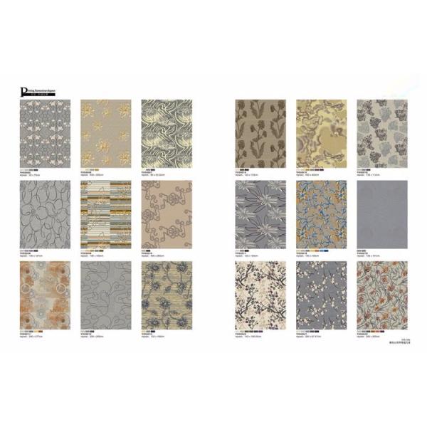 low pile nylon carpet Oriental Design Pastel color Anti - slip Backing