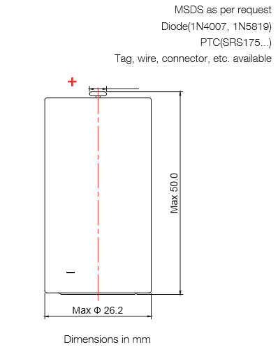 C size 8500mAh ER26500 Primary Lithium Thionyl Chloride Battery For NB-IoT Smart Meters