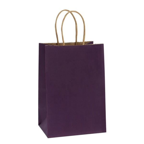 Eco-Friendly Customized Kraft Paper Bag With Handles For Biodegradable Gift Shopping