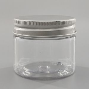 Quality 50ml Body Scrub Bath Salt Plastic Clear Cosmetic Jars for sale
