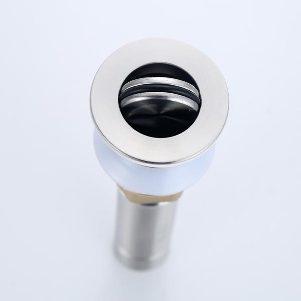 Polished Bathroom Drain Fittings 304 Stainless Steel Pop Up Brushed Nickel Sink Stopper