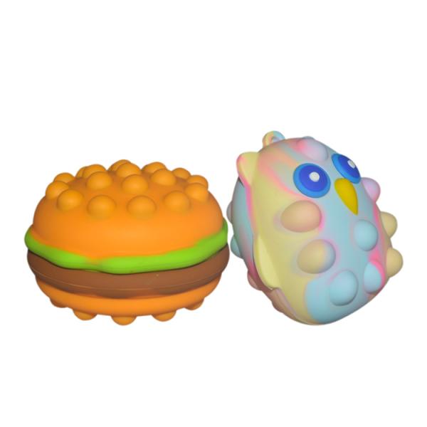Anti Pressure Silicone Squeeze Toy 3D Pop Fidget Ball Non Toxic For Kids