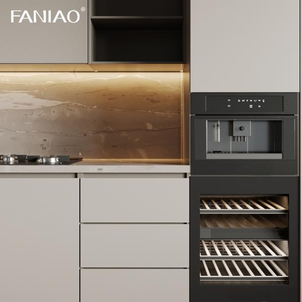 Modern Modular Designs White Shaker Kitchen Storage Furniture White Melamine Cupboard Fashion Wooden Kitchen Cabinets