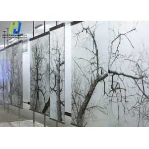 Bathroom Shower Silk Screen Printing Glass UV Blocking EN12150