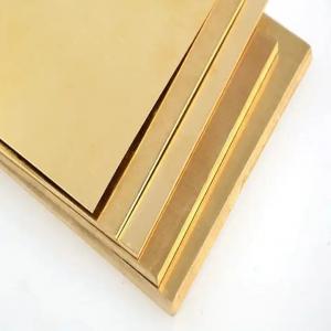 Quality Customized Brass Earth Copper Sheet Plate 0.8mm 1mm 2mm Thick H62 H65 Brass Sheet for sale
