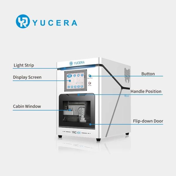Yucera YRC-6X 5-Axis Dental Milling Machine with 10 Tool Magazines and One Year Warranty for 24/7 Support