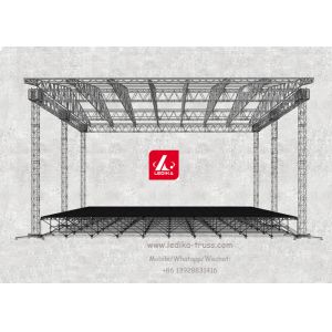 China Lightweight Modular Aluminum Stage Platform 18mm Antiskid Plywood on sale
