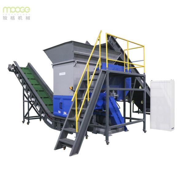 PVC HDPE Heavy Duty Plastic Shredder Machine 400MM Plastic Recycling Shredder