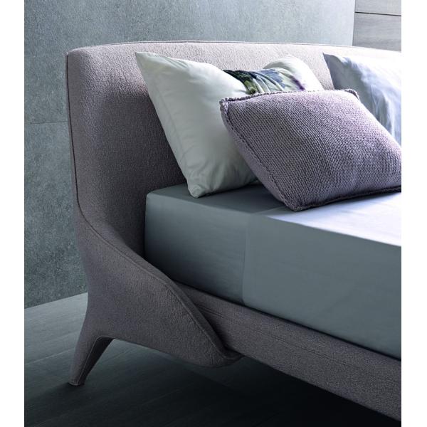 Bed Designer Furniture Cream White Modern Leather Bed ZZ-BD017