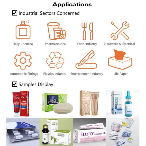 Toothpaste Medicine Carton Box Packaging Machine 200pcs/Min