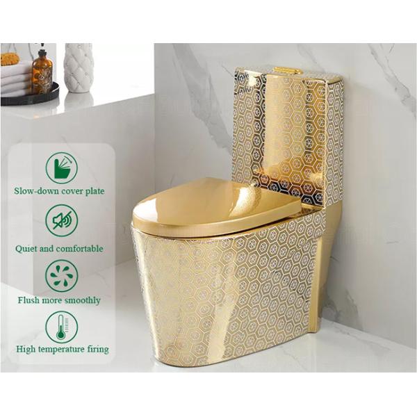 T&F OEM Bathroom Toilet Bowl Gold Ceramic One Piece Western Toilet