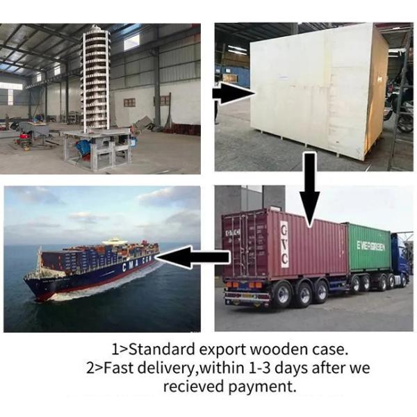 Vertical Vibration Elevator Spiral Vertical Elevating Feeder For Cooling And Drying