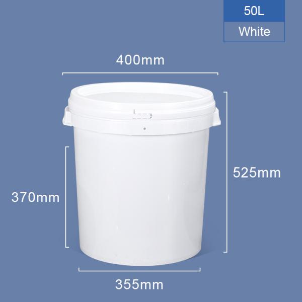 liquid fertilizer PP Round Plastic Bucket With Lid Handle Printing with Heat Transfer