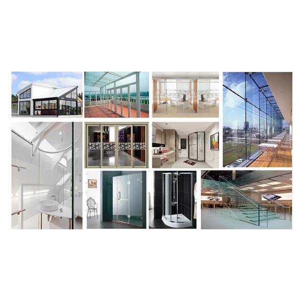 Fully Tempered Float 6mm Toughened Glass For Drinks Cabinet Aluminum Windows