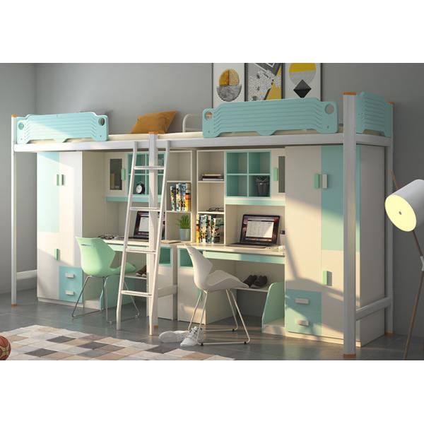 Hotel Steel Bunk Bed With Desk Stairs Customer Provided and Modern Bedroom Furniture