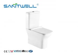 China Ceramic White Color Close Coupled Toilet / Washdown Two Piece Toilet on sale