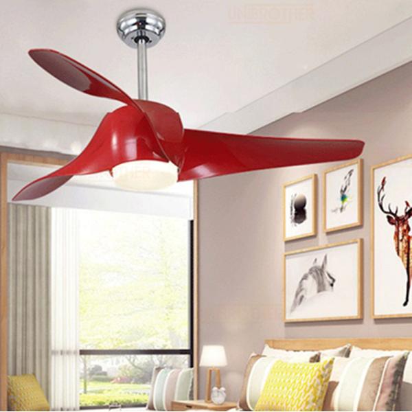 Vintage led Ceiling Fan With Lights Remote Control Inverter decorations Lights Fans Lamp(WH-CLL-07)