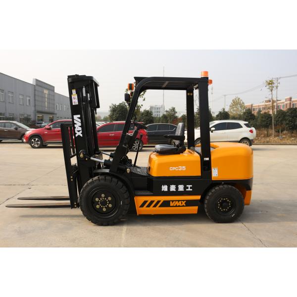 ISUZU Engine Yellow 1070mm Heavy Duty Forklift Truck
