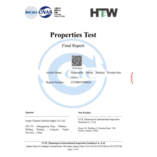 Waterproof Food Handling Pvc Vinyl Disposable Gloves Clear Blue Color