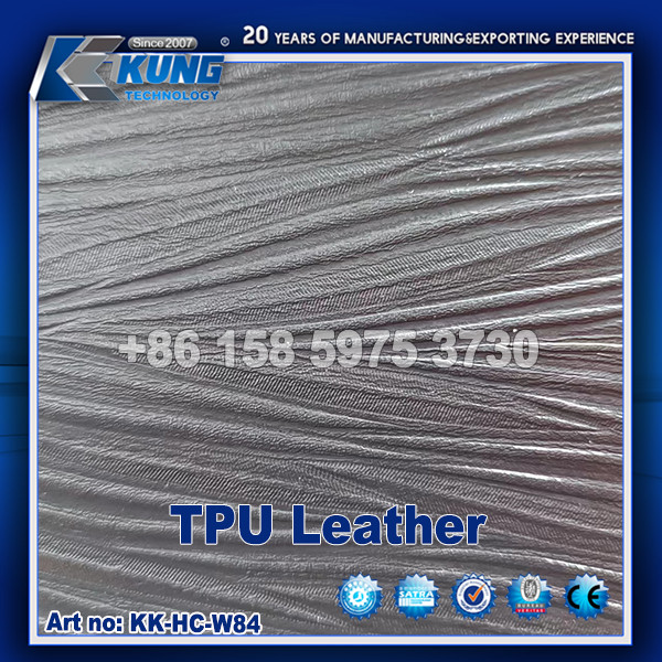 Embossed Printed Shoe Making Materials TPU Synthetic Leather Abrasion Resistant