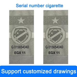 Quality Hot Stamping Cigarette Label Process Custom Cigarette Sealing Label for sale