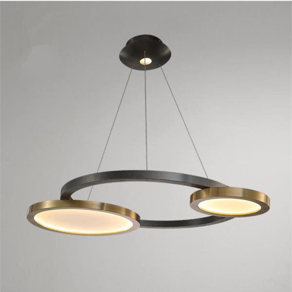 Postmodern Creative Personality Villa Pendant Lamps With LED Light Source In Bronze Finish