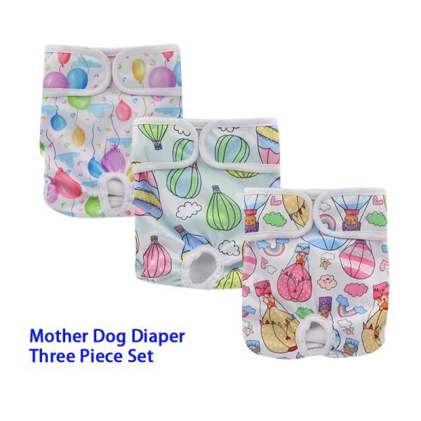 Reusable Pet Accessories Anti Harassment Washable Female Dog Diaper Customized