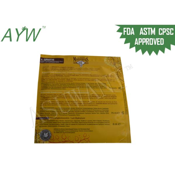 PVC Mylar Foil Mini Pouches Zipper For Korean Cosmetic Facial Mask Storage