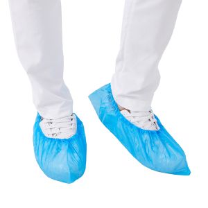 Eco Friendly Disposable Shoe Covers Non Slip CPE Plastic