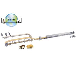 Quality Full Automatic Swiss Roll and Layer Cake Production Line, Swiss Roll and Layer Cake Processing Line Equipment Machinery for sale