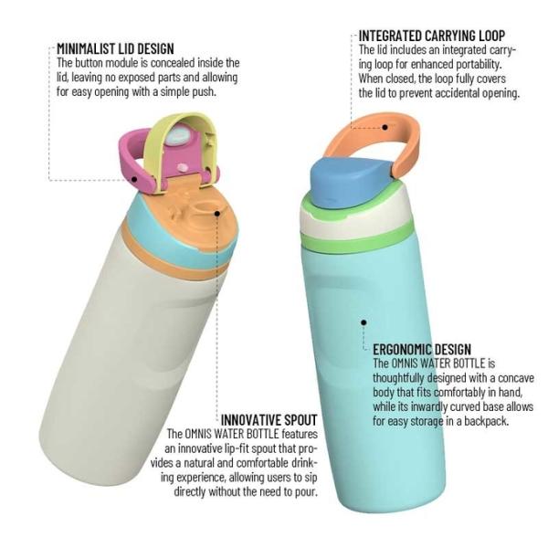 Bulk Custom 16oz Stainless Steel Vacuum Bottles W/Handle | FDA-Approved, BPA-Free, Commercial-Grade