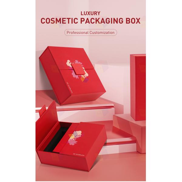 Luxury Empty Bottle Packaging Rigid Cardboard Cosmetic Perfume Gift Box Magnetic Closure With Foam Insert