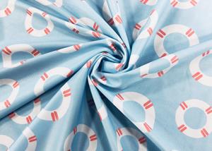 China 85% Polyester Digital Printing Fabric For Swimsuit Sky Blue Swim Ring 200GSM on sale