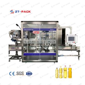 1l Edible Oil Filling Line Ss316 Piston Liquid Bottling Equipment