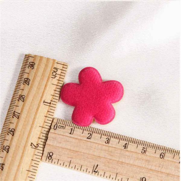 Golden Fabric Applique Patterns Flowers Carton Packaging Size 30 Mm